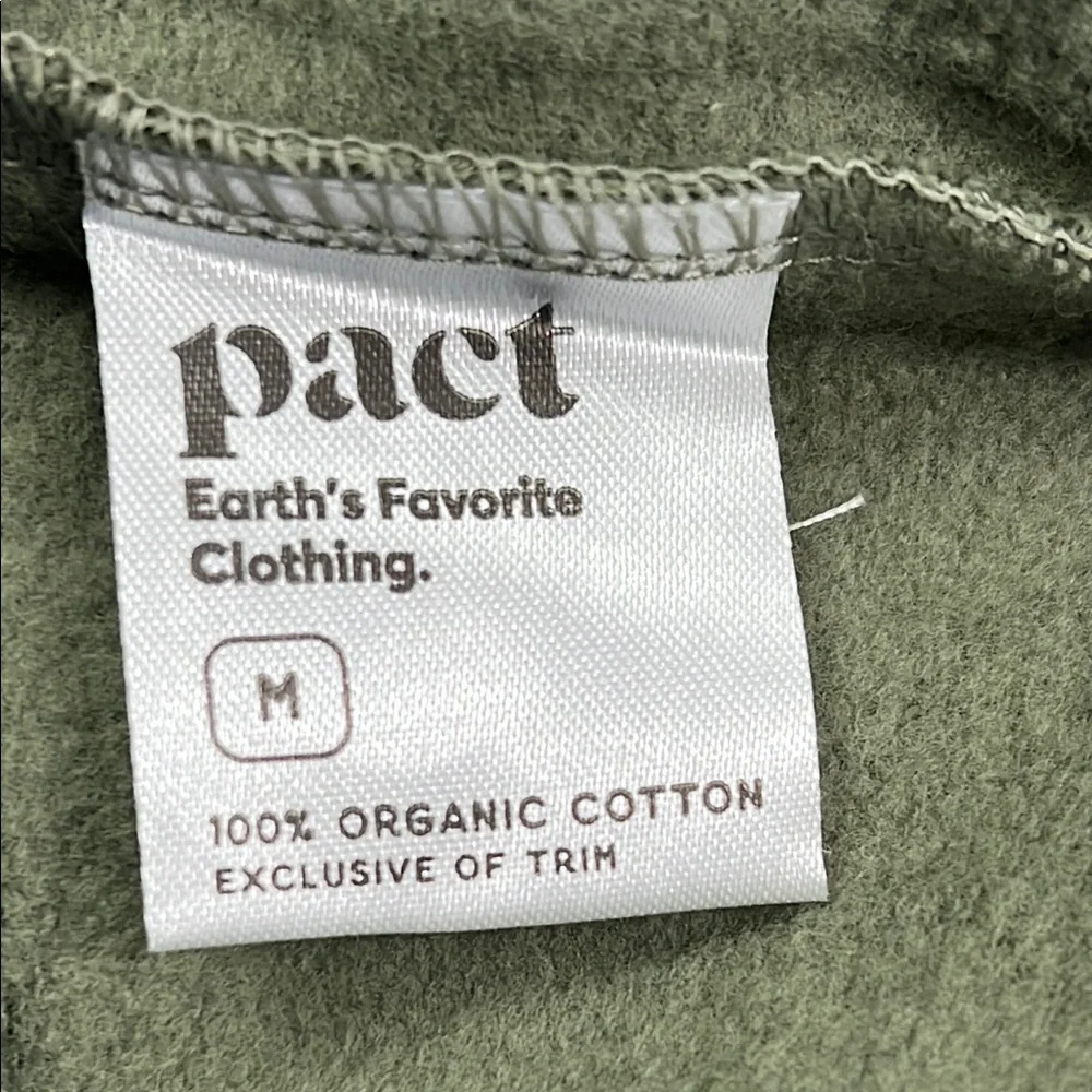 NEW PACT M 100% Organic Cotton Unisex One For All Pullover Caper Hoodie - Picture 7 of 12